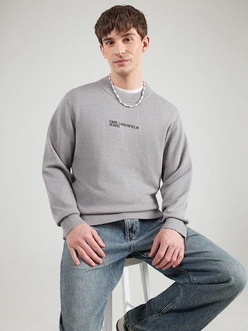 KARL LAGERFELD JEANS Pulover 'IKON' | črna barva: sprednja stran