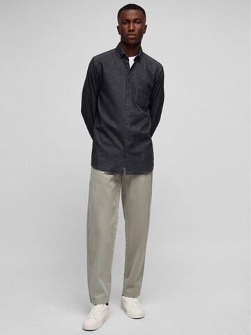 HECHTER PARIS Regular fit Button Up Shirt in Grey