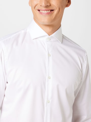 HUGO Red - Slim Fit Camisa 'Kason' em branco