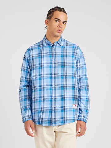 Tommy Jeans Comfort fit Koszula w kolorze niebieski: przód