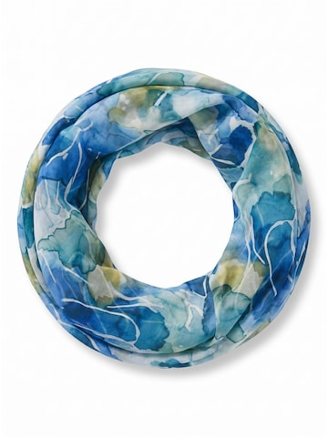 styleBREAKER Schlauchschal 'Aquarell Loop Floral'‌‌‌‌‌‌ in Blau: Vorderseite