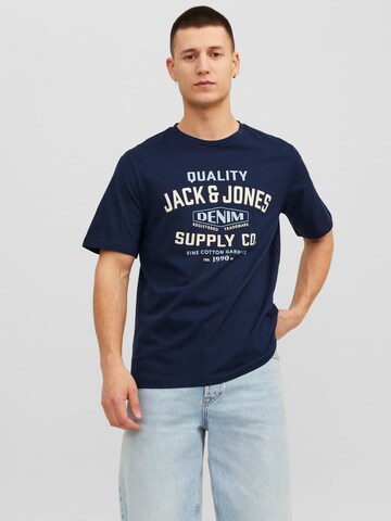 JACK & JONES Μπλουζάκι 'Booster' σε μπλε: μπροστά