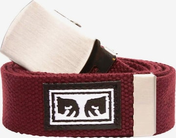 Obey Pasek 'Big Boy Web Belt Burgundy' w kolorze czerwony: przód