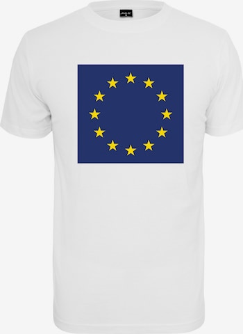 Mister Tee Regular fit Shirt 'Europe' in Wit: voorkant