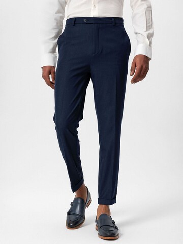Antioch Slimfit Παντελόνι με τσάκιση σε μπλε
