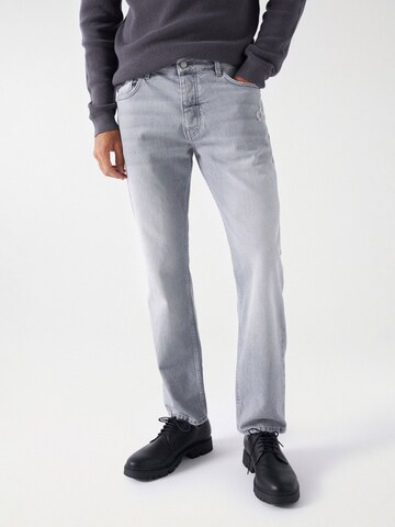 Salsa Jeans Slimfit Jeans in Grijs: voorkant