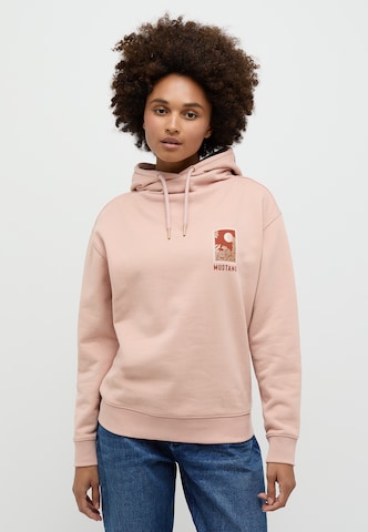 MUSTANG Sweatshirt in Pink: predná strana