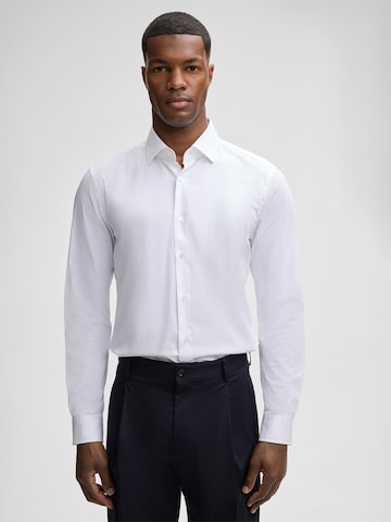 STRELLSON Slim fit Zakelijk overhemd 'Santos' in Wit: voorkant