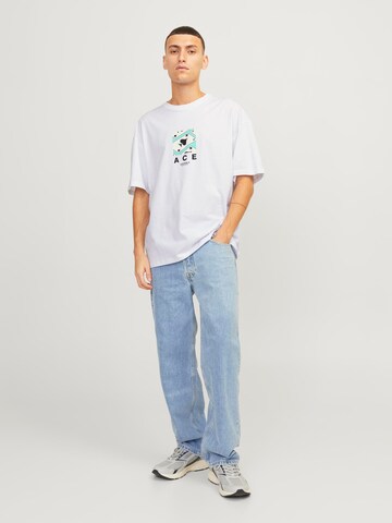 JACK & JONES T-Shirt 'BLOCKPOP' in Weiß