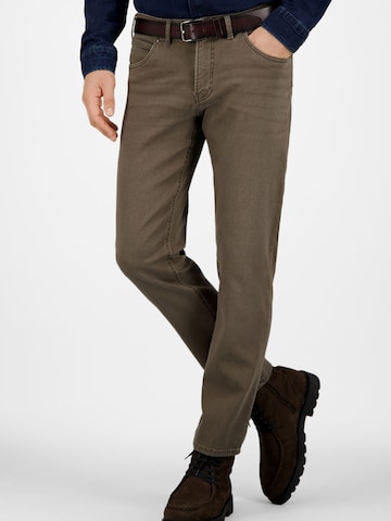 Gardeur Slim fit Jeans 'TUCKER' in Brown: front