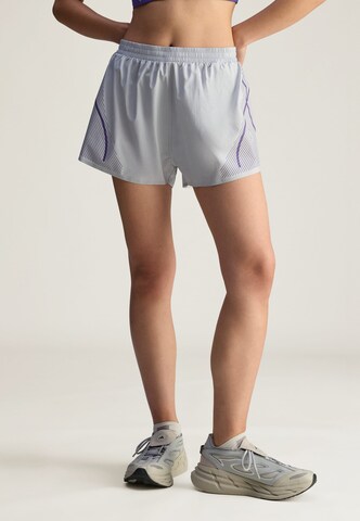 ADIDAS BY STELLA MCCARTNEY Loosefit Sportbroek 'TruePace' in Grijs: voorkant