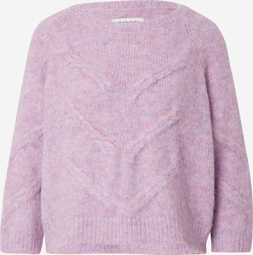 Lollys Laundry Sweater 'Tortuga' in Purple: front
