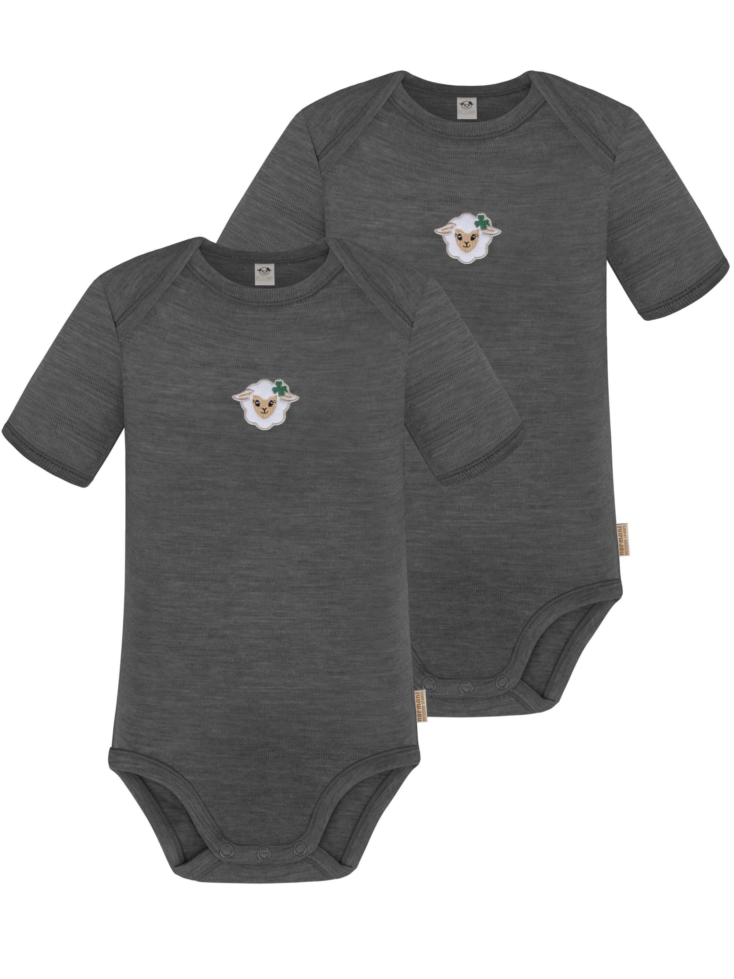 Barboteuse / body 'Tauranga' normani en gris : devant