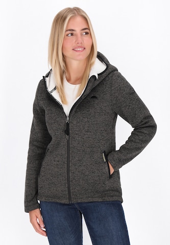 Schmuddelwedda Fleece jas in Grijs: voorkant