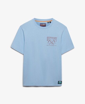 Superdry & Co Shirt 'Outdoors Mountain' in Blauw