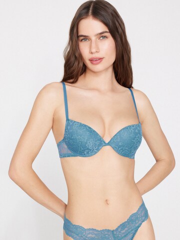 Tezenis Push-up Bra 'Los Angeles' in Blue: front