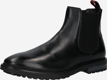 base London Chelsea boots 'GARRISON' i svart: framsida