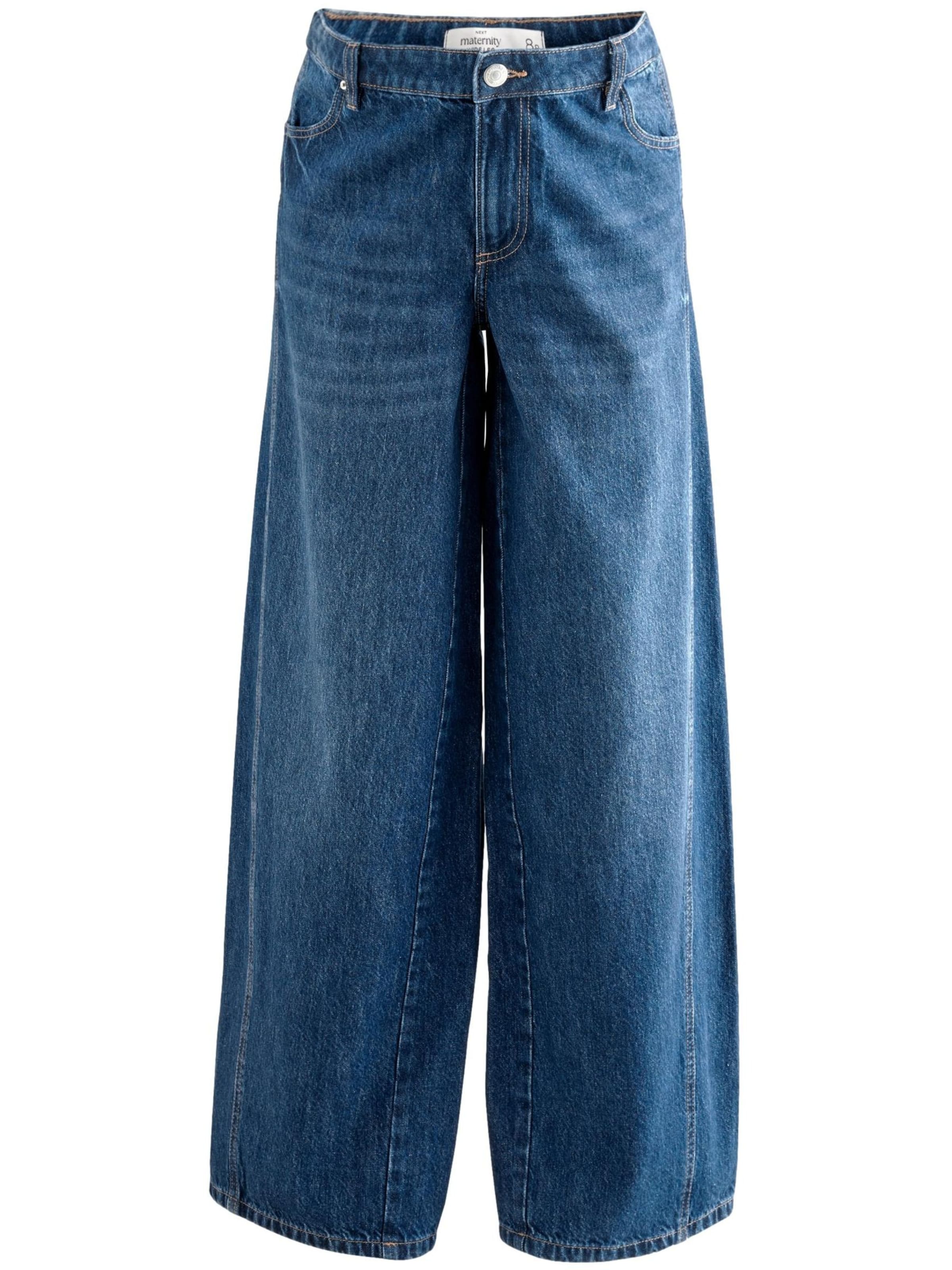 Next Wide leg Jeans in Blauw: voorkant