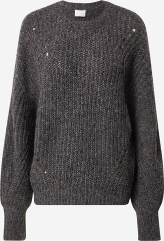 VILA Sweater 'REMINE' in Grey: front