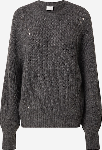 VILA Sweater 'REMINE' in Grey: front