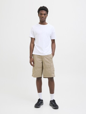 aprel Baggy Cargobukser i beige