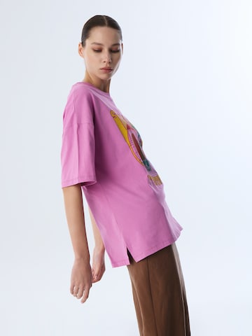 Twist Shirt in Lila
