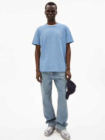 ARMEDANGELS Shirt 'Aadoni Nestling' in Blue: front