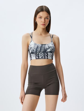 Koton Bralette Bra in Black: front