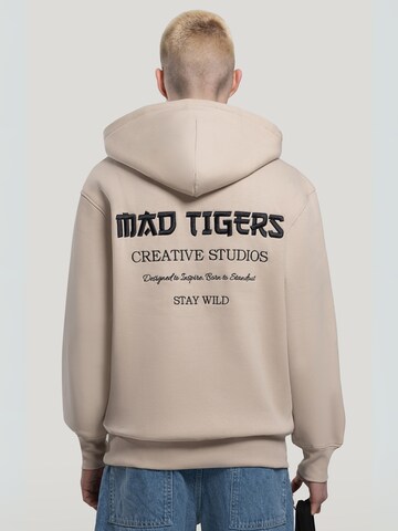 MAD TIGERS Sweatshirt 'Creative Studios Hoodie-Beige' in Beige
