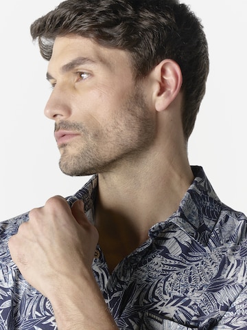 KOROSHI Regular fit Button Up Shirt in Blue