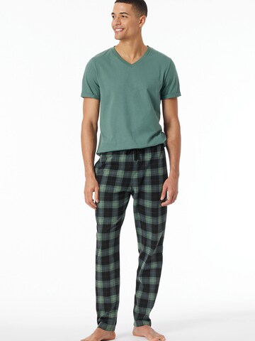SCHIESSER Regular Pyjamahose ' Mix & Relax ' in Blau