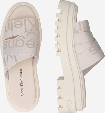 Mule Calvin Klein Jeans en blanc