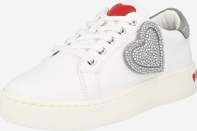 Love Moschino Zapatillas deportivas bajas en gris / rojo / blanco, Vista del producto