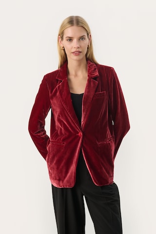 Blazer 'Loretta' Part Two en rouge : devant