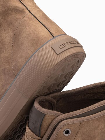 Baskets hautes Ombre en beige