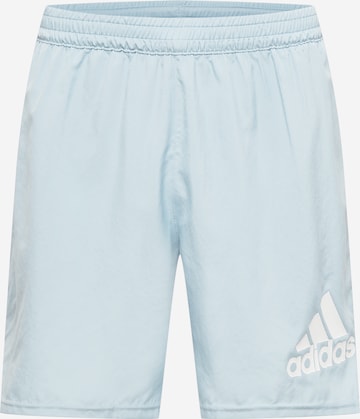 ADIDAS PERFORMANCE Workout Pants 'Run It' in Blue: front