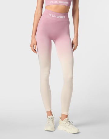 Plein Sport - Skinny Leggings en rosa: frente