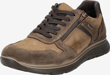 Baskets basses IMAC en marron : devant