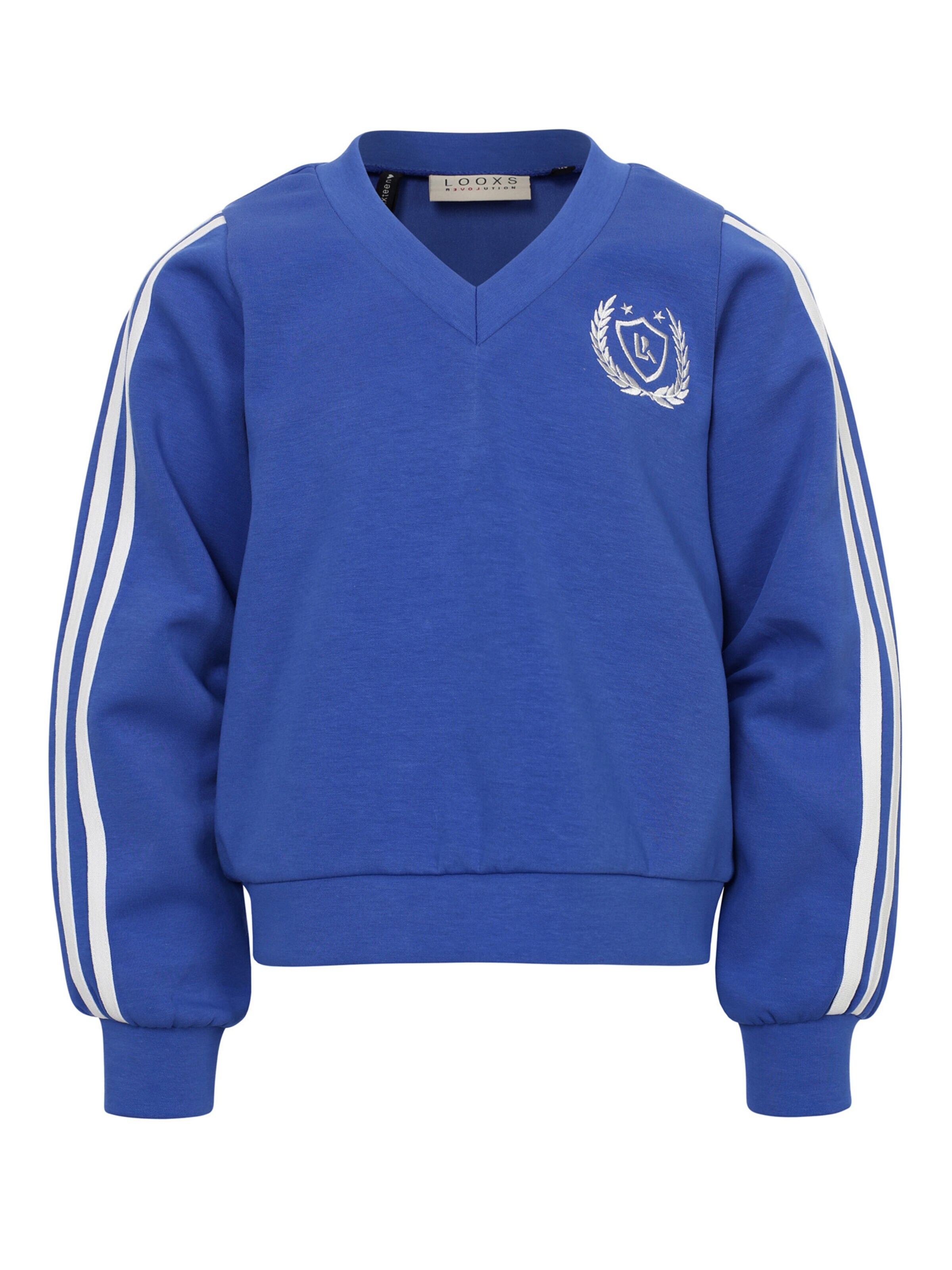 Sweat-shirt Looxs Revolution en bleu : devant