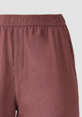 QS Wide leg Broek in Rood