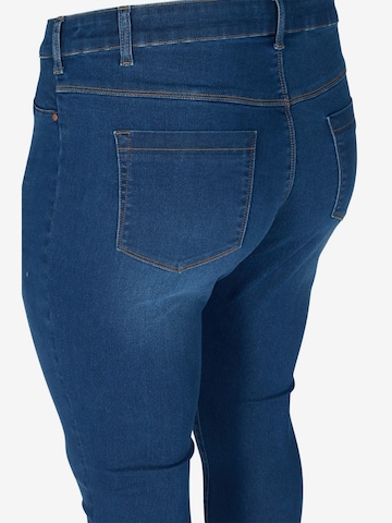 Zizzi Skinny Jeans 'Janna' in Blauw