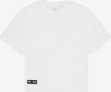 balta ALPHA INDUSTRIES Marškinėliai: priekis