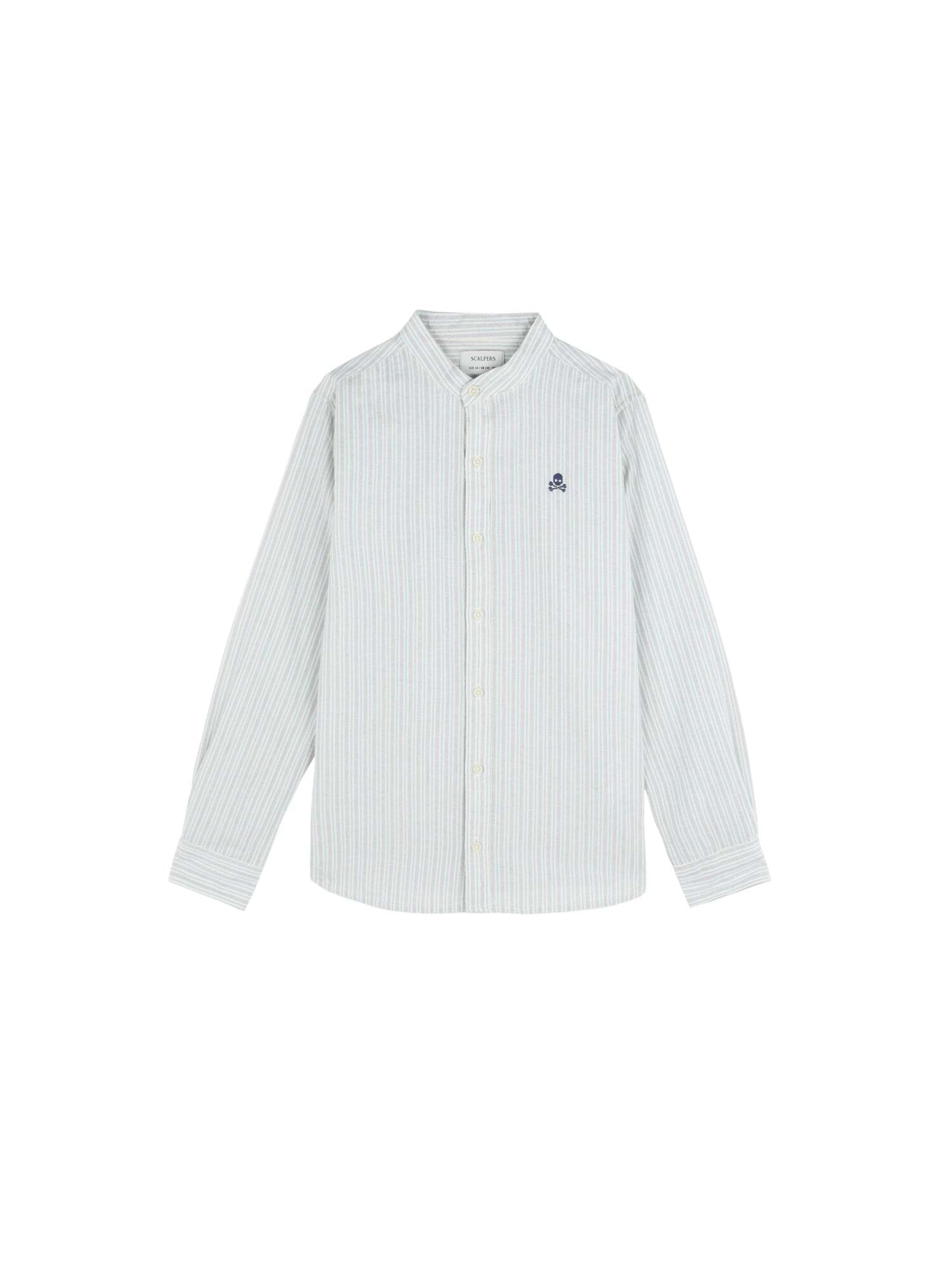 Scalpers Rovný strih Košeľa ' ' - Biela: predná strana