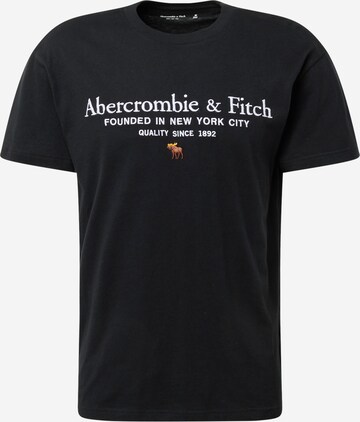 T-Shirt Abercrombie & Fitch en noir : devant