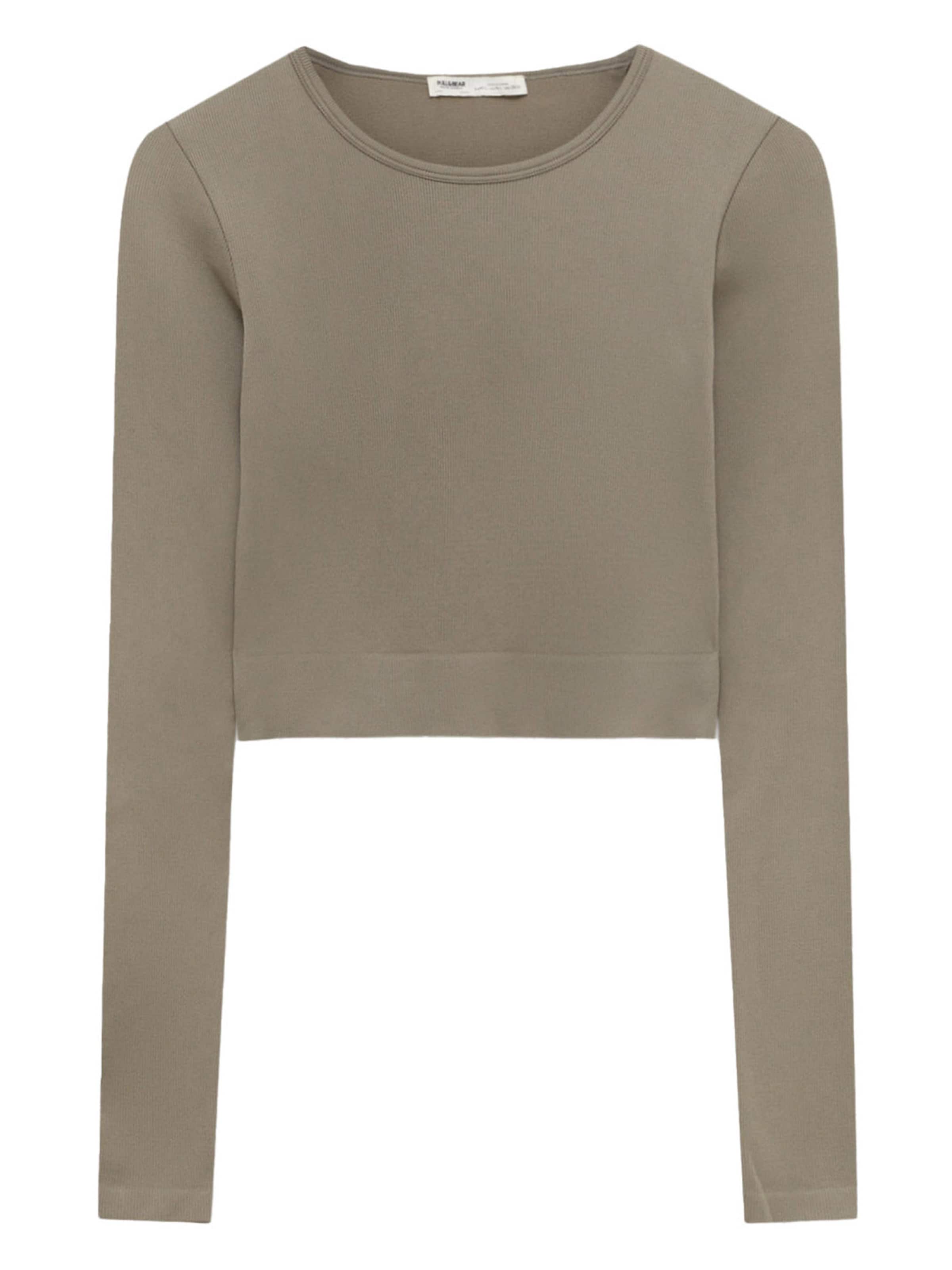 Pull&Bear Koszulka w kolorze sepiam, Podgląd produktu