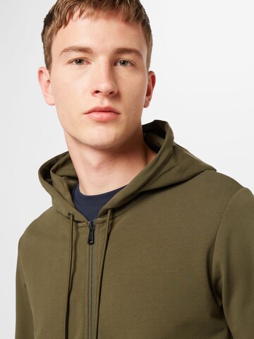 Hackett London - Sudadera con cremallera en verde