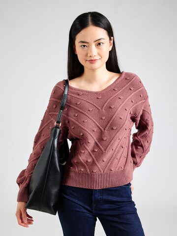 ABOUT YOU Sweater 'Hermine' in Pink: front
