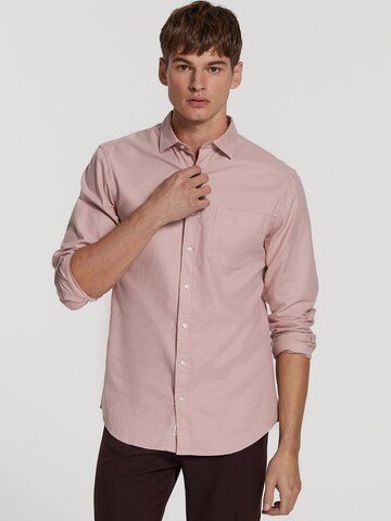 Shiwi Regular fit Button Up Shirt in Pink: front