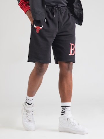 NEW ERA Regular Trousers 'NBA TEAM CHIBUL' in Black: front