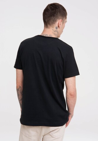 LOGOSHIRT Shirt 'Deadpool' in Zwart